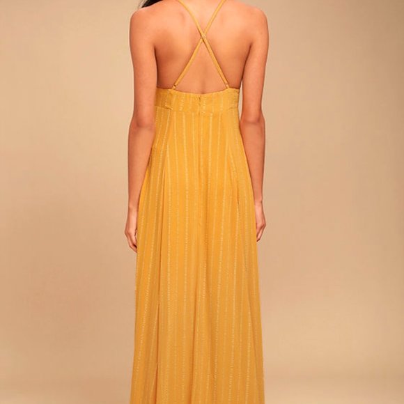 Lulus Yellow Elevate Embroidered Maxi Dress - Picture 5 of 6